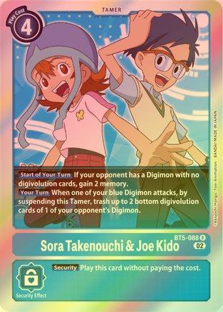 Sora Takenouchi & Joe Kido (Resurgence Booster Reprint) - BT5-088 - Rare (Foil) available at 401 Games Canada