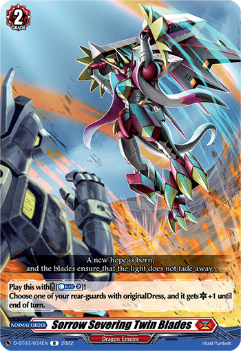 Sorrow Severing Twin Blades - D-BT07/034 - Rare available at 401 Games Canada