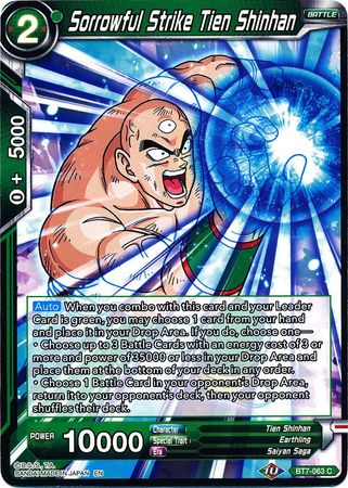 Sorrowful Strike Tien Shinhan - BT7-063 - Common available at 401 Games Canada