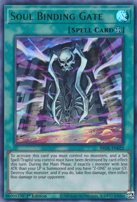Soul Binding Gate - BROL-EN022 - Ultra Rare - 1st Edition available at 401 Games Canada