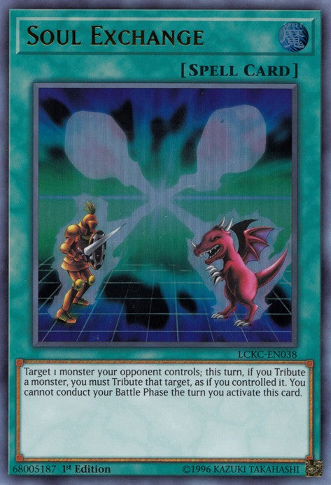 Soul Exchange - LCKC-EN038 - Ultra Rare - 1st Edition available at 401 Games Canada