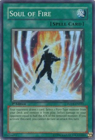 Soul of Fire - FOTB-EN031 - Super Rare - 1st Edition available at 401 Games Canada