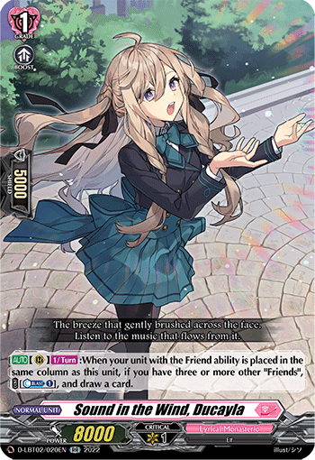 Sound in the Wind, Ducayla - D-LBT02/020 - Double Rare available at 401 Games Canada