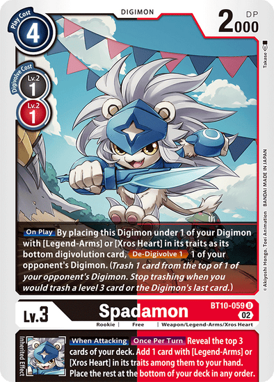 Spadamon - BT10-059 - Uncommon available at 401 Games Canada