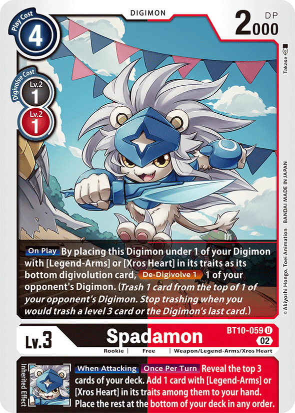 Spadamon - BT10-059 - Uncommon available at 401 Games Canada