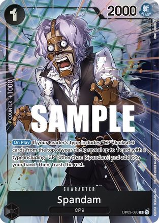 Spandam (Alternate Art) - OP03-086 - Rare available at 401 Games Canada