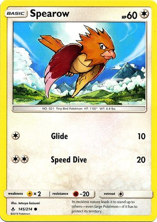Spearow - 145/214 - Common available at 401 Games Canada