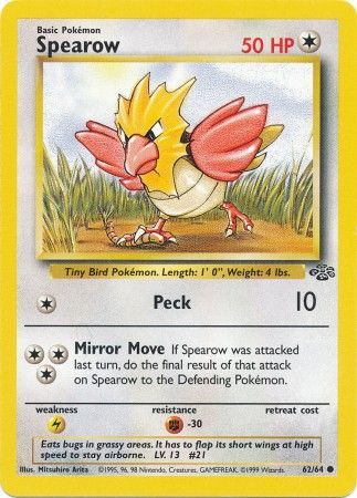 Spearow - 62/64 - Common - Unlimited available at 401 Games Canada