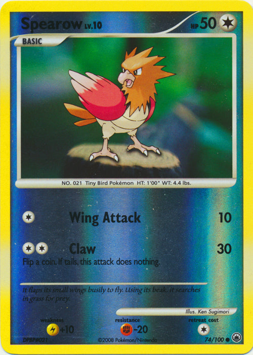 Spearow - 74/100 - Common - Reverse Holo available at 401 Games Canada