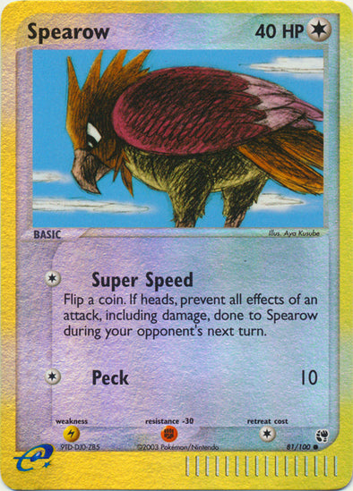 Spearow - 81/100 - Common - Reverse Holo available at 401 Games Canada