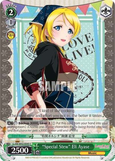 "Special Stew" Eli Ayase - LL/EN-W02-E045 - Common available at 401 Games Canada