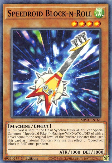 Speedroid Block-n-Roll - MP21-EN161 - Common - 1st Edition available at 401 Games Canada