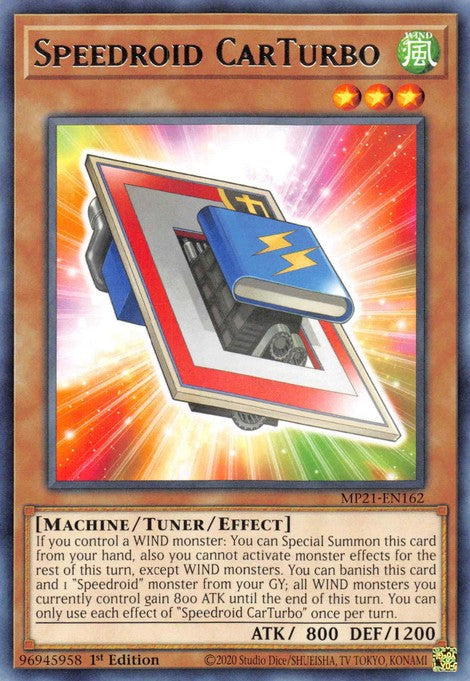 Speedroid CarTurbo - MP21-EN162 - Rare - 1st Edition available at 401 Games Canada