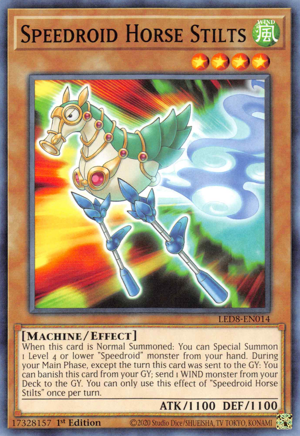 Speedroid Horse Stilts - LED8-EN014 - Common - 1st Edition available at 401 Games Canada