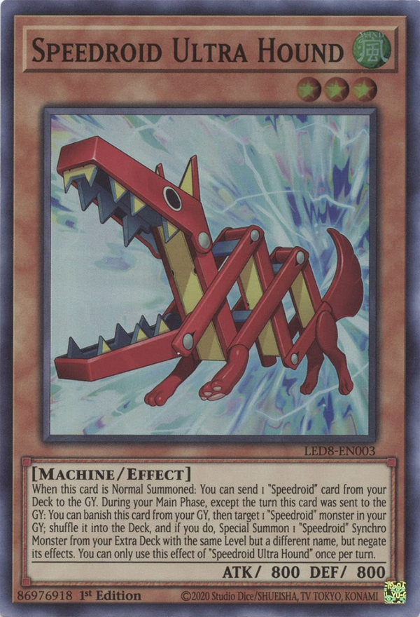 Speedroid Ultra Hound - LED8-EN003 - Super Rare - 1st Edition available at 401 Games Canada