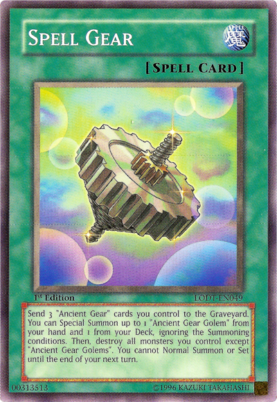 Spell Gear - LODT-EN049 - Common - 1st Edition available at 401 Games Canada