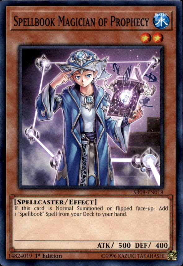 Spellbook Magician of Prophecy - SR08-EN018 - Common - 1st Edition available at 401 Games Canada