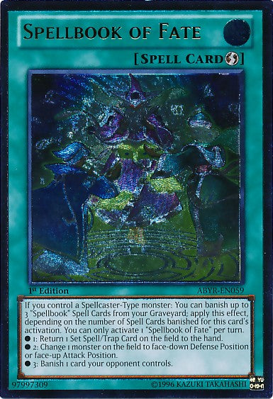 Spellbook of Fate - ABYR-EN059 - Ultimate Rare - 1st Edition available at 401 Games Canada