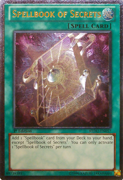 Spellbook of Secrets - REDU-EN057 - Ultimate Rare - 1st Edition available at 401 Games Canada