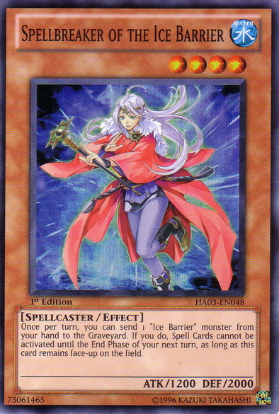 Spellbreaker of the Ice Barrier - HA03-EN048 - Super Rare - 1st Edition available at 401 Games Canada