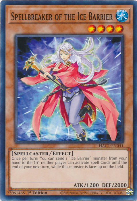 Spellbreaker of the Ice Barrier - HAC1-EN041 - Common available at 401 Games Canada