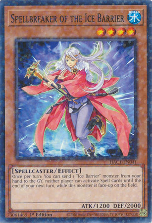 Spellbreaker of the Ice Barrier - HAC1-EN041 - Duel Terminal Normal Parallel Rare available at 401 Games Canada