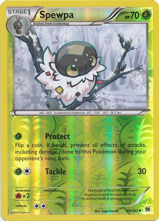 Spewpa - 14/162 - Uncommon - Reverse Holo available at 401 Games Canada