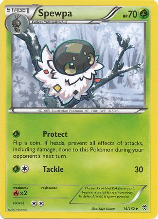 Spewpa - 14/162 - Uncommon available at 401 Games Canada