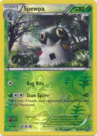 Spewpa - 16/146 - Uncommon - Reverse Holo available at 401 Games Canada