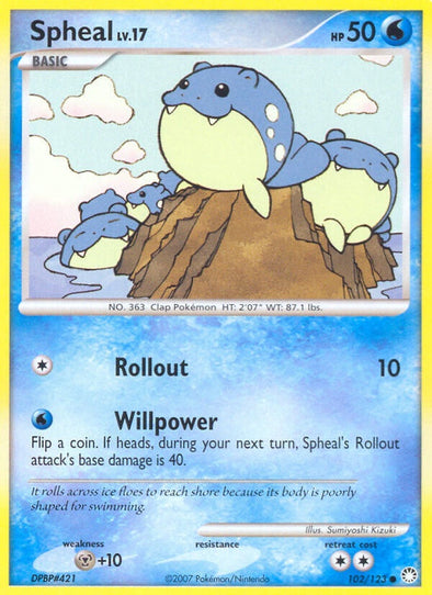 Spheal - 102/123 - Common available at 401 Games Canada