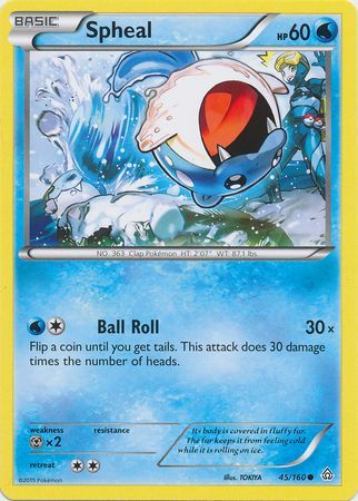 Spheal - 45/160 - Common available at 401 Games Canada