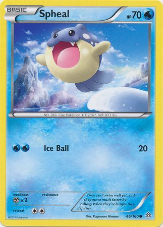 Spheal - 46/160 - Common available at 401 Games Canada