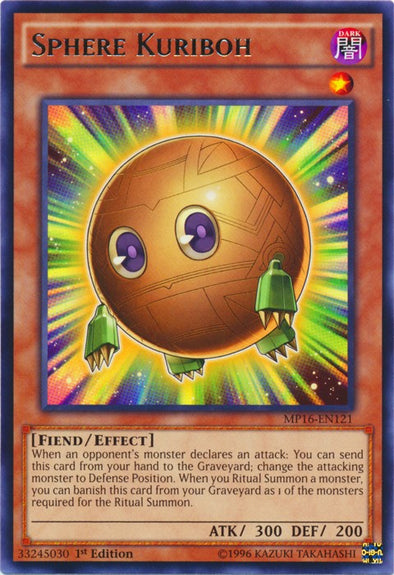 Sphere Kuriboh - MP16-EN121 - Rare - 1st Edition available at 401 Games Canada