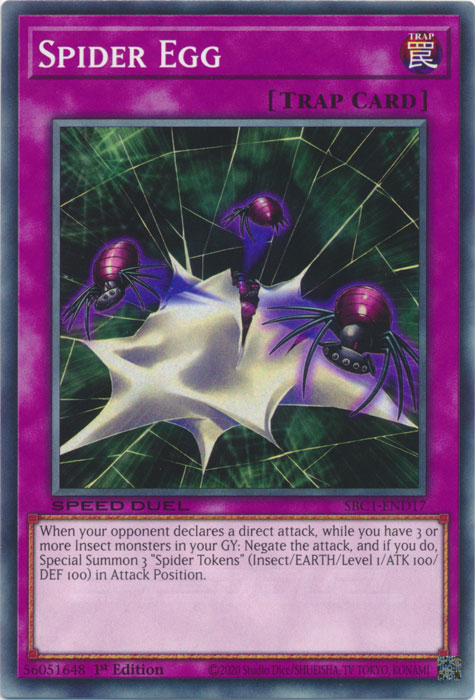 Spider Egg - SBC1-END17 - Common - 1st Edition available at 401 Games Canada