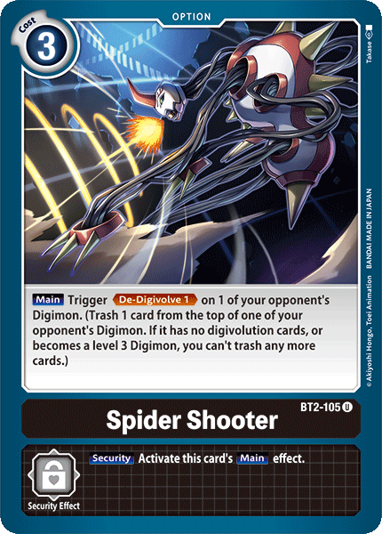 Spider Shooter - BT2-105 - Uncommon available at 401 Games Canada