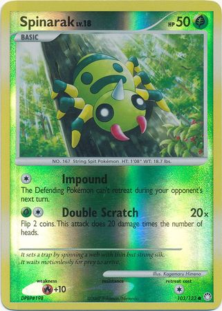 Spinarak - 103/123 - Common - Reverse Holo available at 401 Games Canada