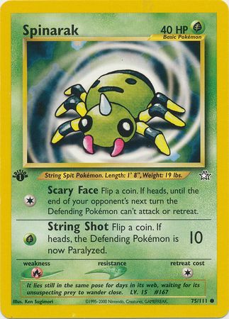 Spinarak - 75/111 - Common - 1st Edition available at 401 Games Canada