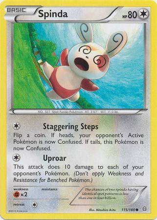 Spinda - 115/160 - Common available at 401 Games Canada