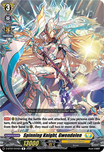 Spinning Knight, Gwendolen - D-BT07/044 - Rare available at 401 Games Canada