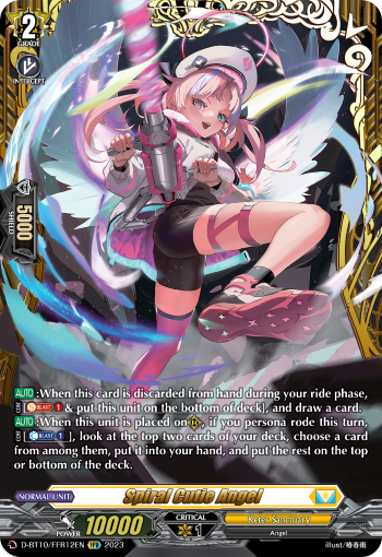 Spiral Cutie Angel - D-BT10/FFR12 - Double Frame Rare available at 401 Games Canada