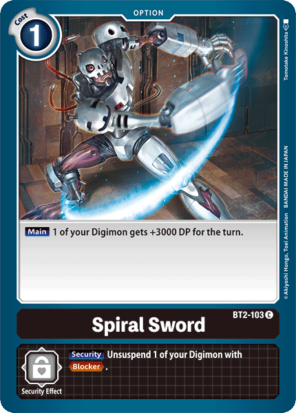 Spiral Sword - BT2-103 - Common available at 401 Games Canada