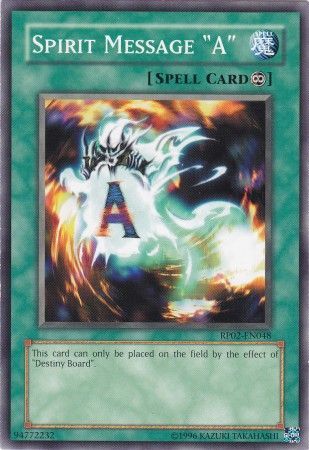 Spirit Message "A" - RP02-EN048 - Common available at 401 Games Canada