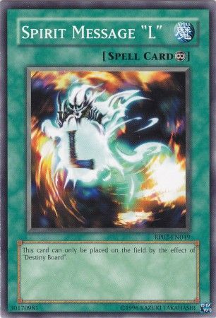 Spirit Message "L" - RP02-EN049 - Common available at 401 Games Canada