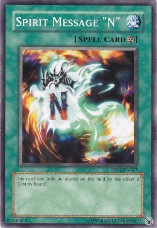 Spirit Message "N" - RP02-EN047 - Common available at 401 Games Canada