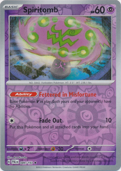 Spiritomb - 089/193 - Rare - Reverse Holo available at 401 Games Canada