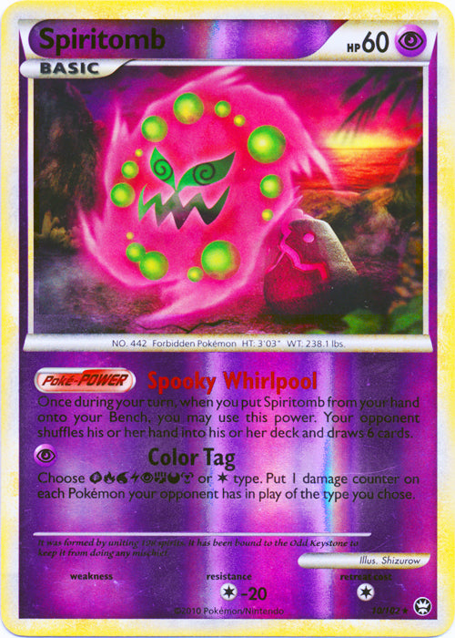 Spiritomb - 10/102 - Holo Rare - Reverse Holo available at 401 Games Canada