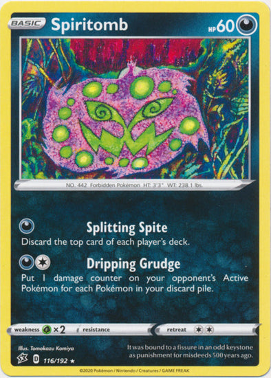 Spiritomb - 116/192 - Rare available at 401 Games Canada