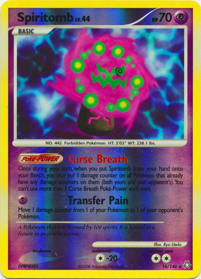 Spiritomb - 16/146 - Holo Rare - Reverse Holo available at 401 Games Canada