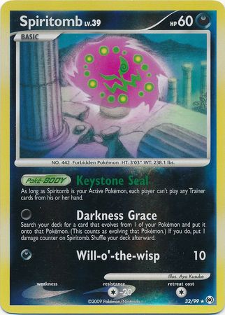 Spiritomb - 32/99 - Rare - Reverse Holo available at 401 Games Canada