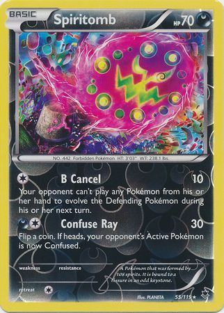 Spiritomb - 55/119 - Rare - Reverse Holo available at 401 Games Canada